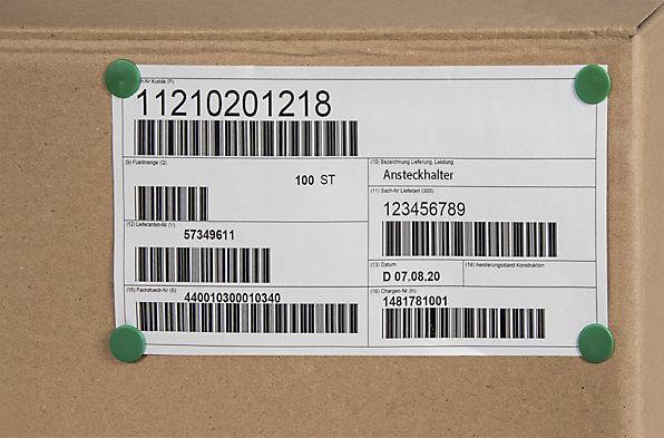 Produktbild Eichner Durchsteckhalter (1000 Stk.)