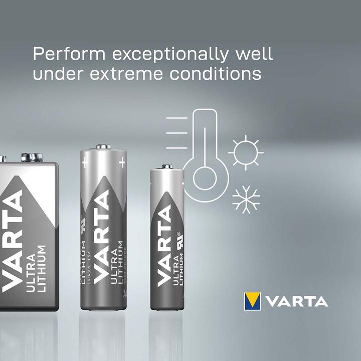 Produktbild Varta ULTRA Lithium (1 Stk., 9V Block, 1200 mAh)