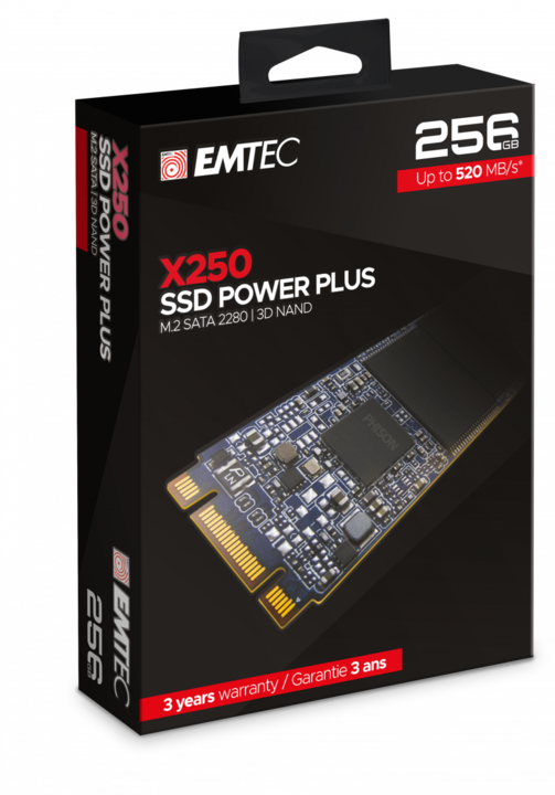 Produktbild Emtec Festplatten-SSD X250 256 GB M.2 2280 SATA III (ECSSD256GX250) (256 GB, M.2 2280)