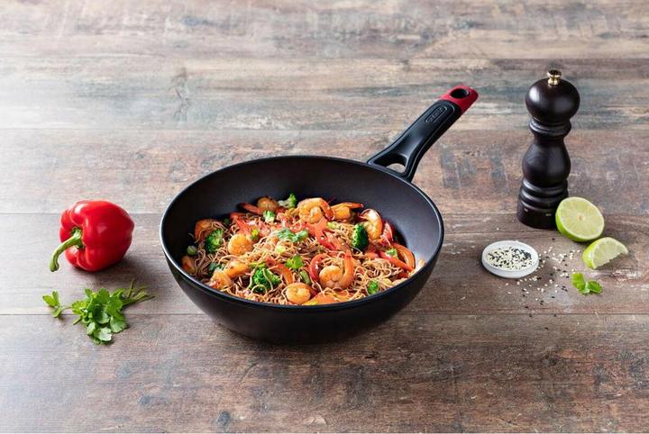 Produktbild Pyrex Wok Panna Optima 28 cm 28 cm (Wok Pfanne, Aluminium, 28 x 8.50 cm)