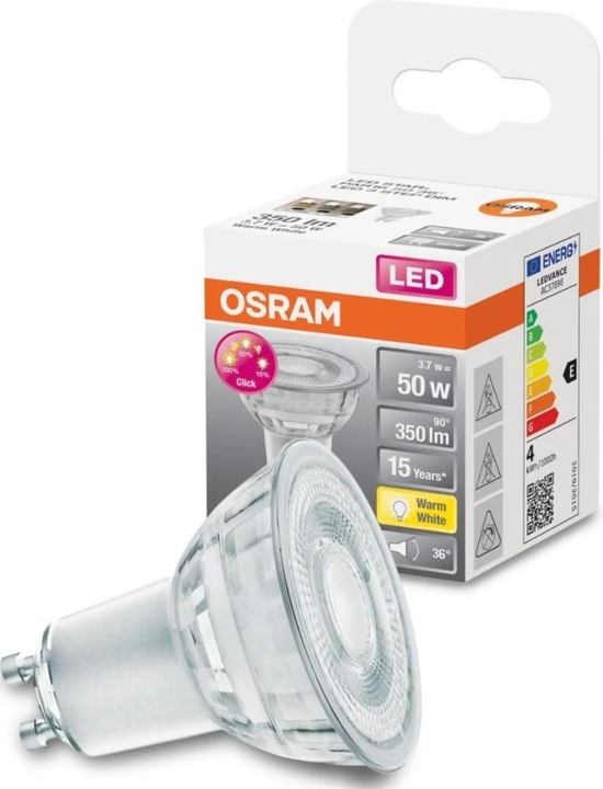 Produktbild Osram Led Three Step Dim Par16 (GU10, 3.70 W, 350 lm, 1 x, F)