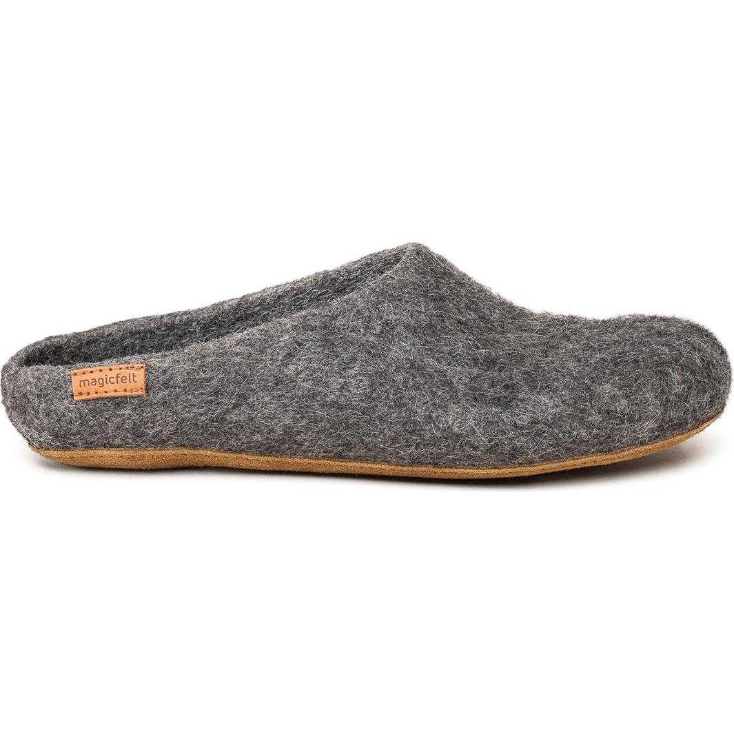 Thumbnail - Magicfelt, Herren, Hausschuhe, Tiroler Steinschaf Ledersohle, Grau, (41)
