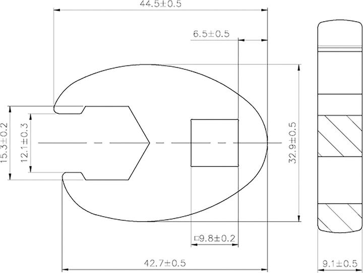 Actual product image BGS Crowfoot Spanner 10 mm (3/8") Drive 15 mm (15 mm)