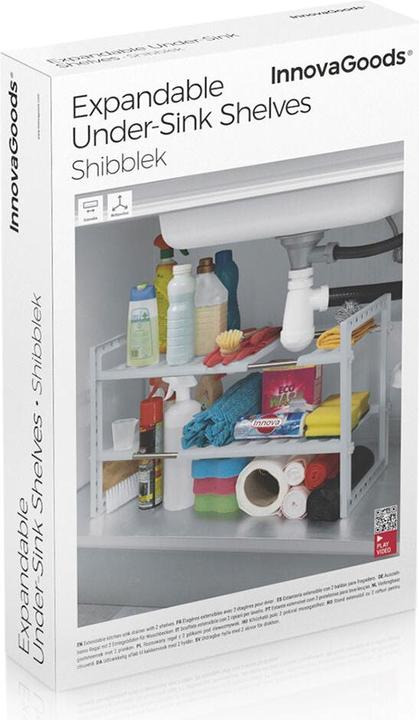 Actual product image InnovaGoods Pull-out shelf insert - 2 levels