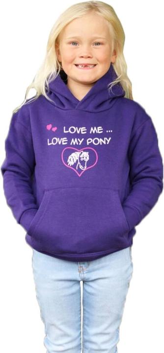 Immagine prodotto British Country Collection Felpa con cappuccio Love Me Love My Pony (104)