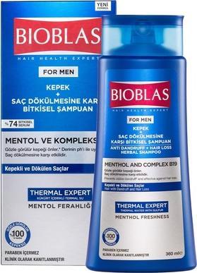 Bioblas Thermal Expert Men Shampoo Against Dandruff & Hair Loss 360ml (Liquid shampoo, 360 ml)