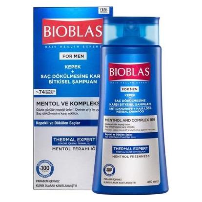 Bioblas, Shampoo + Conditioner, Thermal Expert Men Shampoo Against Dandruff & Hair Loss 360ml (360 ml)