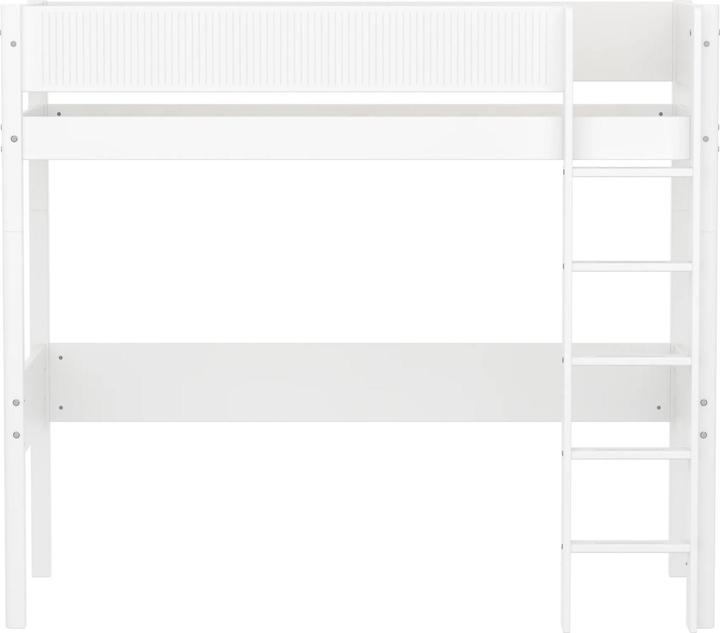 Produktbild Flexa Hochbett White mit Rillen (90 x 200 cm)