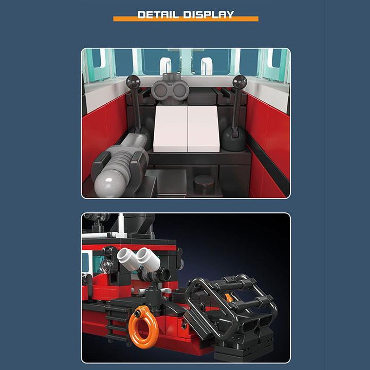 Actual product image Mould King Fire boat