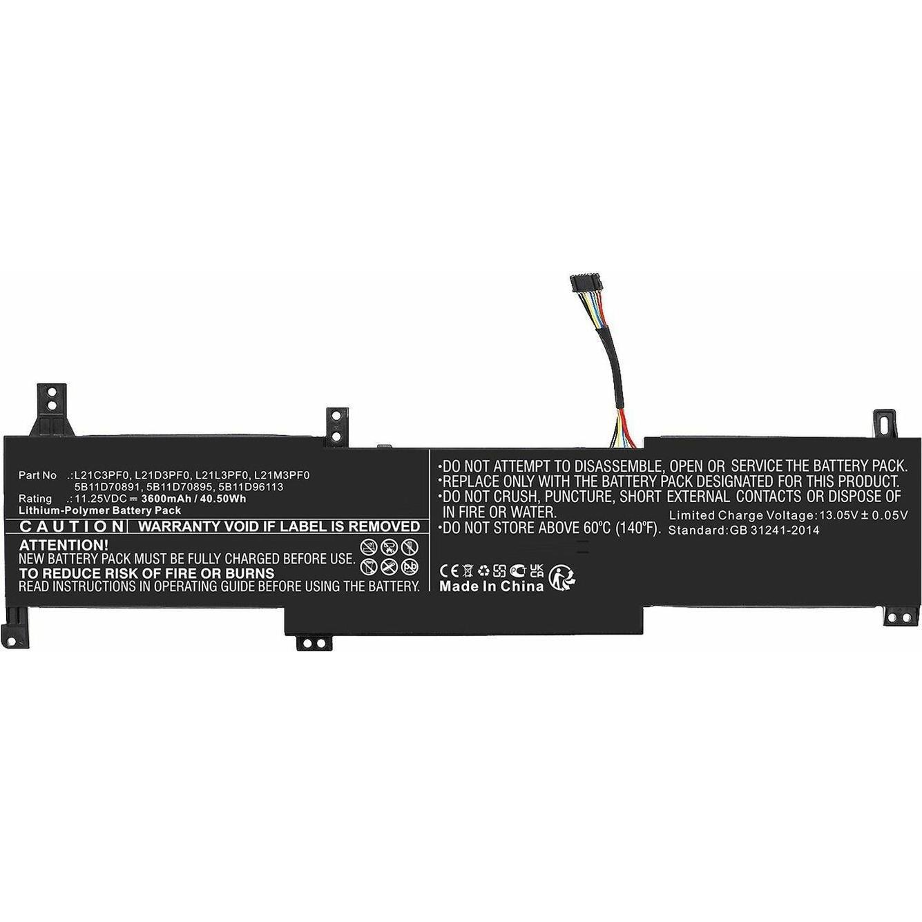 Thumbnail - CoreParts Laptop Battery for Lenovo (3600 mAh), Notebook Akku, Schwarz
