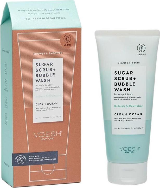 Produktbild Clinique Sugar Scrub + Bubble Wash - Clean Ocean