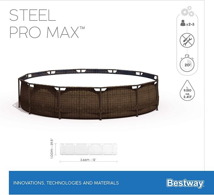 Actual product image Bestway Steel Pro Max Frame (366 x 100 cm)