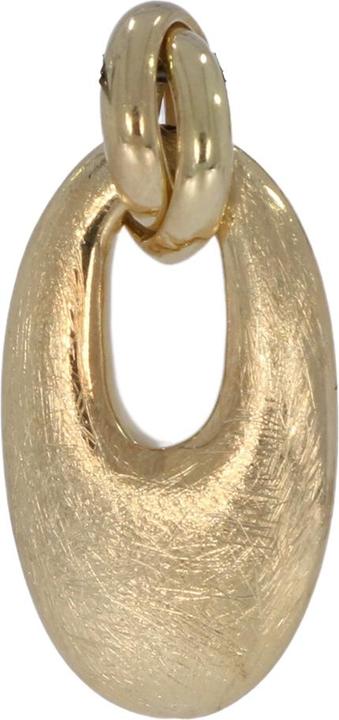 Xen Anhänger oval eismattiert vergoldet (925 Sterling Silber)