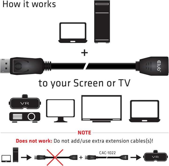 Produktbild Club 3D DisplayPort — DisplayPort (2 m)