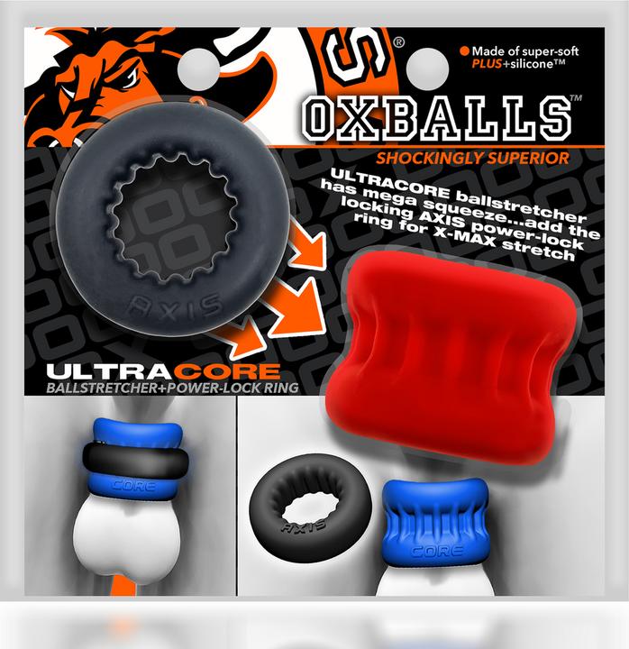 Produktbild Oxballs Ultracore Core Ballstretcher with Axis Ring Red Ice (5 cm)