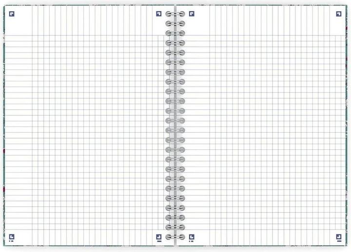 Actual product image Oxford FORME FLORAL - spiral book (B5, Checked, Hardcover)