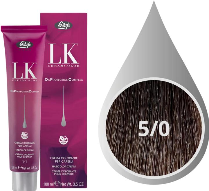 Produktbild Lisap LK OPC Cremehaarfarbe 5/0 hellbraun (5/0 Hellbraun)