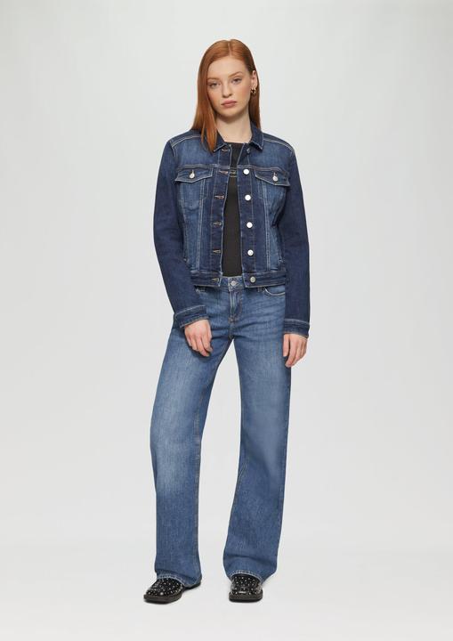 Produktbild S.Oliver Indoor-Jacke Schmal geschnittene Denimjacke in authentischer Waschung (M)