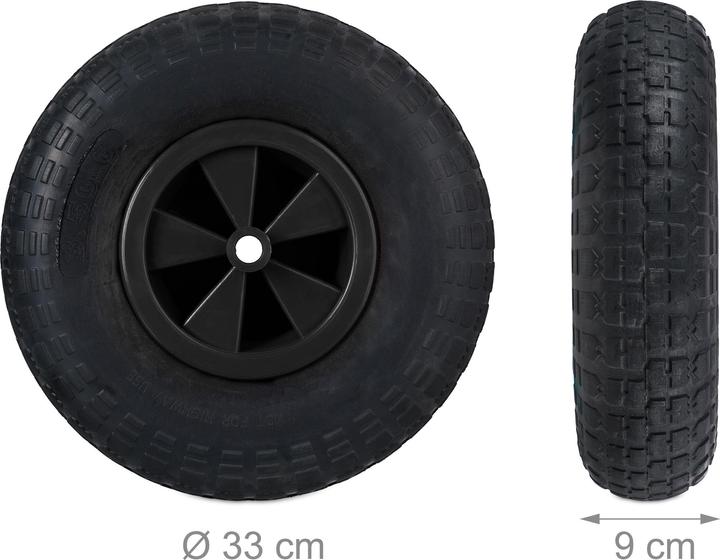 Actual product image Relaxdays wheelbarrow wheel