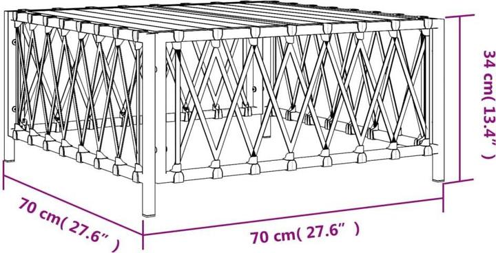 Produktbild vidaXL Gartentisch
