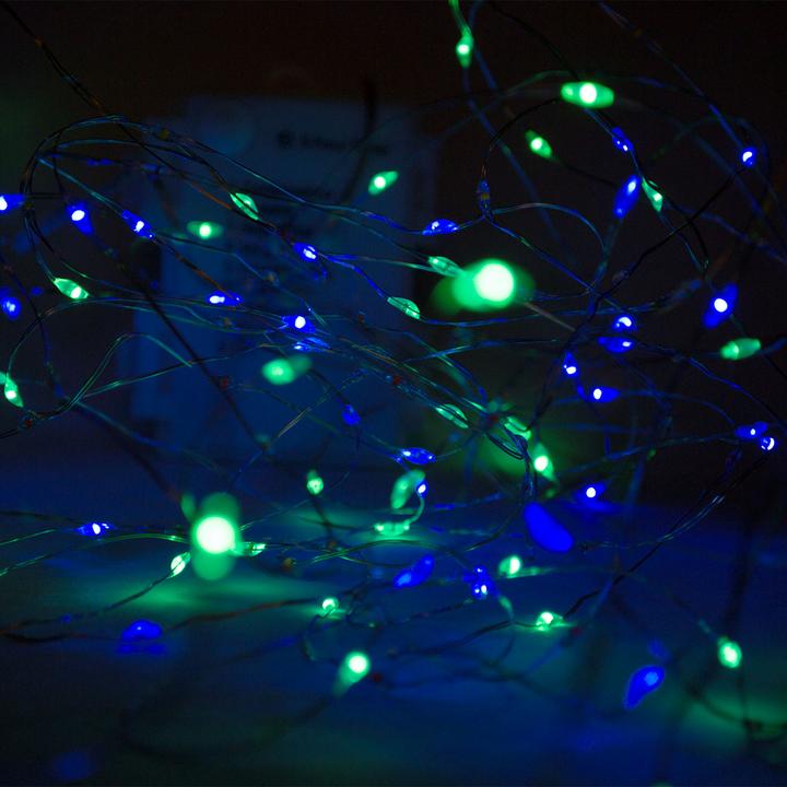Produktbild H & S Collection Silberdraht-Lichterkette, 80 LEDs (3.95 m)
