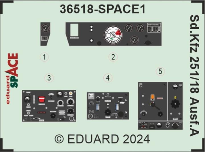 Actual product image Eduard Sd.Kfz. 251/18 Ausf. A ICM