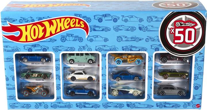 Hot Wheels Paquet de 50 Die-Cast