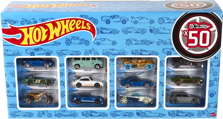 Image du produit Hot Wheels Paquet de 50 Die-Cast
