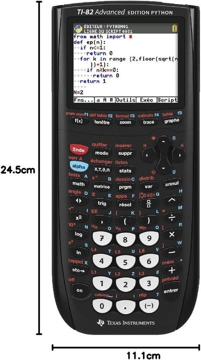 Produktbild TI 82 Ad Edition PYTHON - Noir (Batterien)