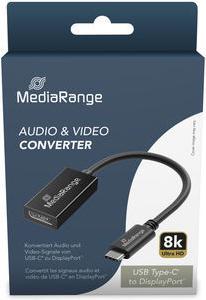 Actual product image MediaRange USB Type-C® to DisplayPort audio and video converter, 20cm, black (Camera Converter)