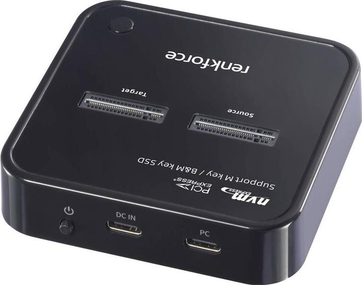 Actual product image Renkforce RF-TPCD-300 1fach Festplatten-Kopierstation M.2 PCIe NVMe, USB-C® (M.2)