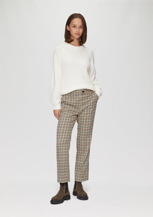 Actual product image S.Oliver Hose Verkürzte Karohose mit ausgestelltem Saum (32)