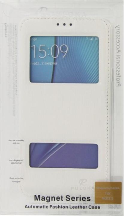 Immagine prodotto Puloka Custodia Flip Samsung Galaxy Note 5 Bianco (Samsung Galaxy Note 5)