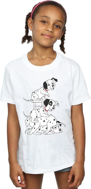 Produktbild 101 Dalmatians Mädchen Stuhl Baumwolle TShirt (140, 146)