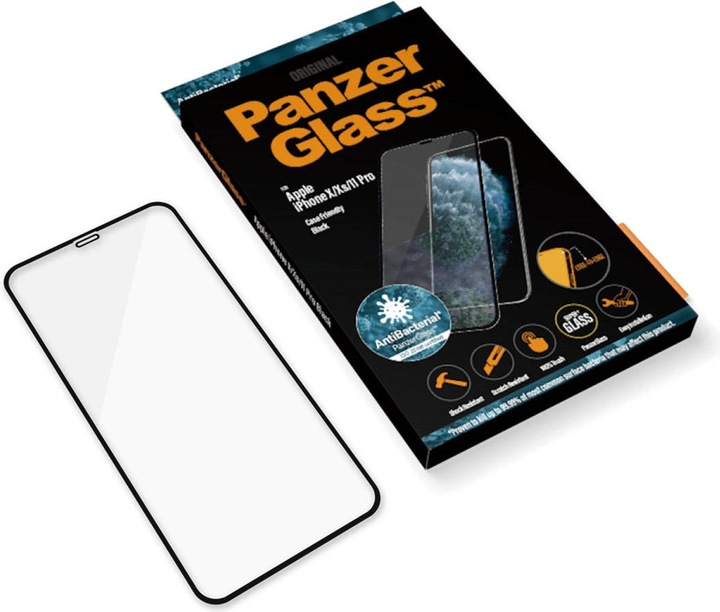 Actual product image PanzerGlass edge to edge (1 Piece, Apple iPhone 11 Pro, Apple iPhone XS, Apple iPhone X)