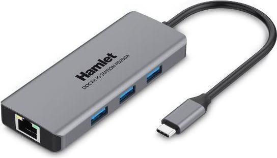 Immagine prodotto Hamlet HDKC-PD200A replicatore di porte e docking station per notebook Cablato USB 3.2 Gen 1 (3.1 Ge (USB-C, 4 porte)