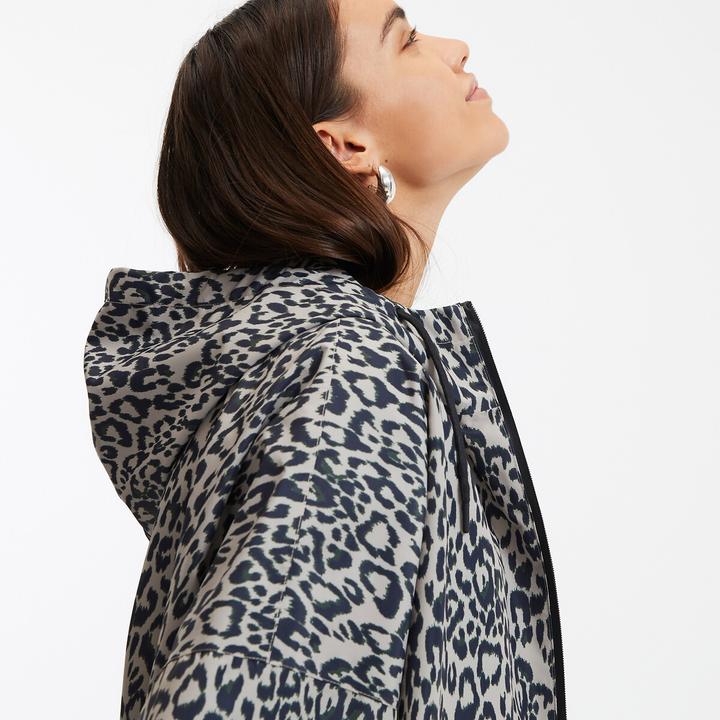 Produktbild La Redoute Collections Oversize-Windjacke Maxi Long Print mit Kapuze (XL)