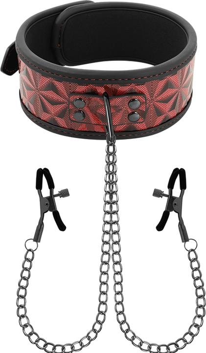 Begme Red Edition Collier Avec Chaînes Et Tétons