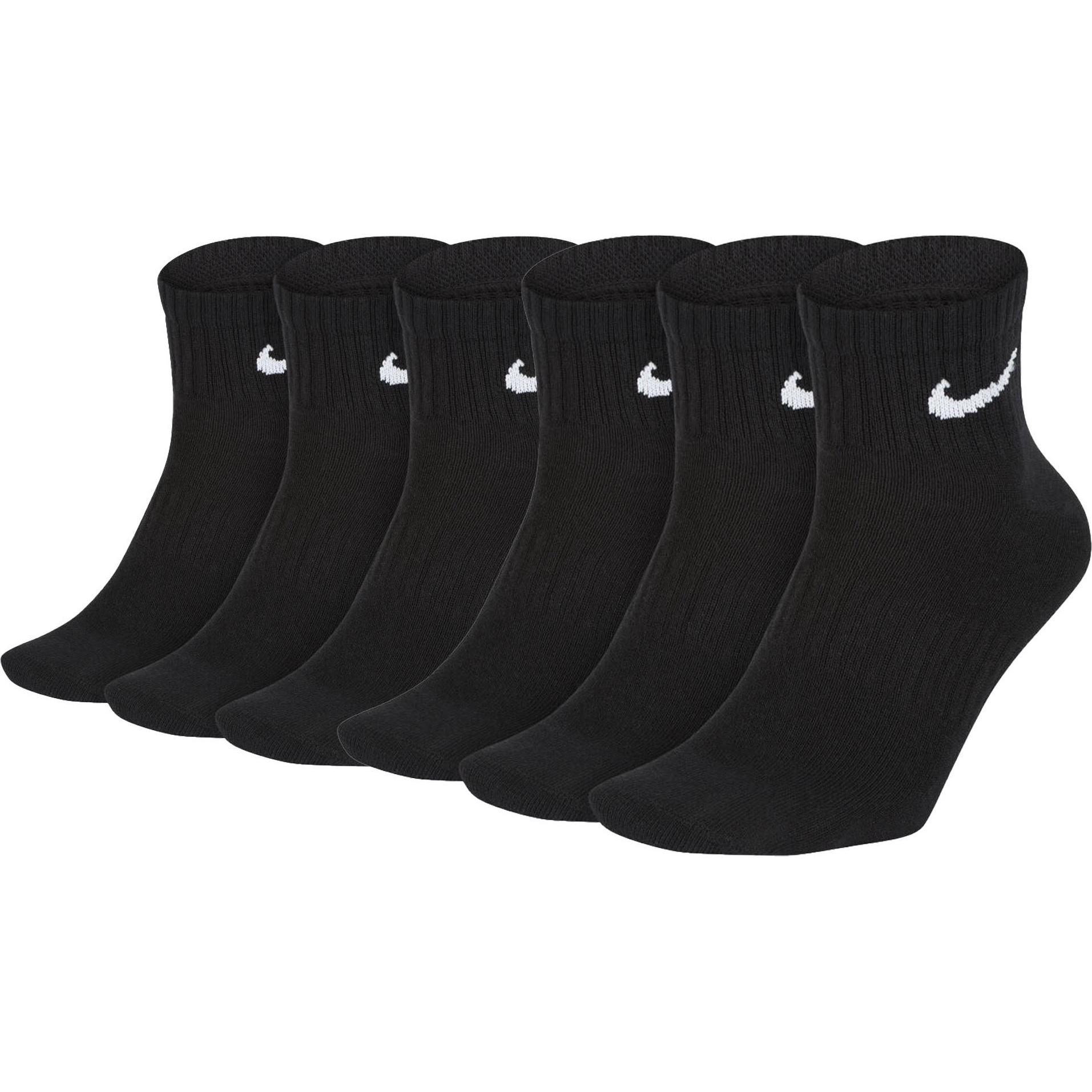 Nike, Herren, Socken, Socken Sportlich, Schwarz, (6er Pack, 34 - 38)