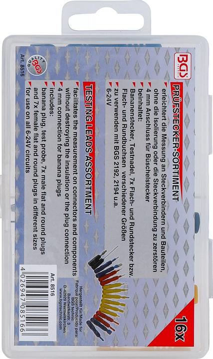 Produktbild BGS Prüfspitzen-Sortiment 16-tlg.