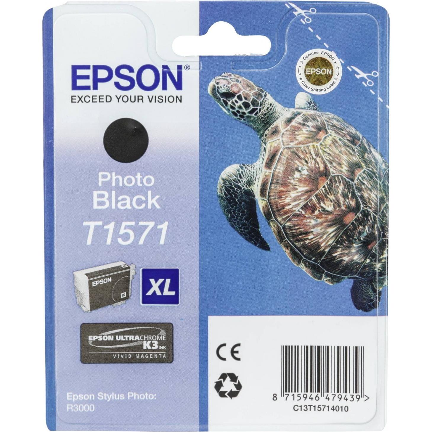 Epson, Druckerpatrone, T1571 Ultra Chrome K3 (PBK)