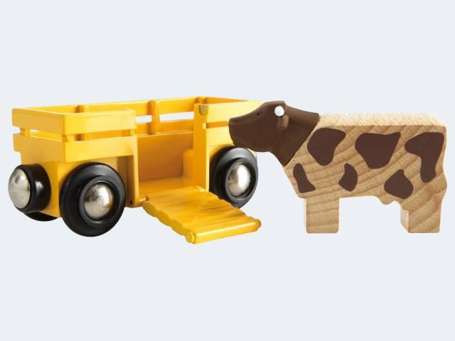 Productafbeelding Brio Dierenwagen met koe