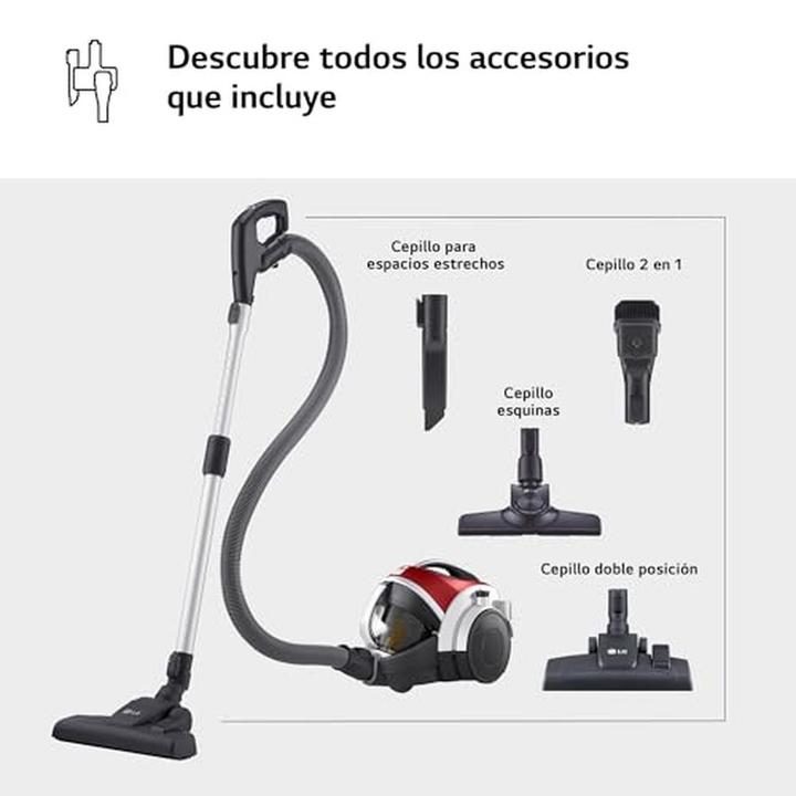 Image du produit LG Bagless Vacuum Cleaner VK8506NHAG Red 650 W