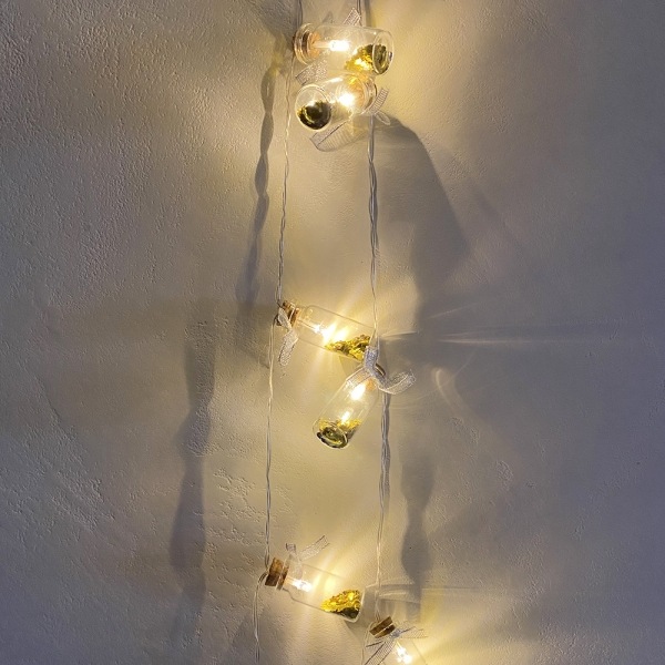 Actual product image Kögler LED fairy lights with glass bottle, 165cm (1.65 m)