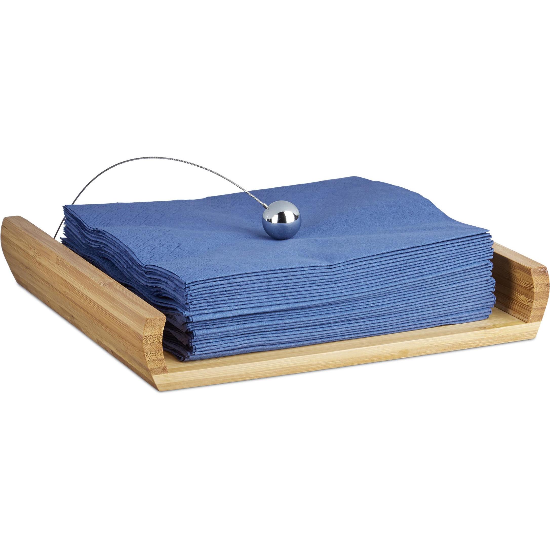 Relaxdays, Serviettenringe + Serviettenhalter, Serviettenhalter (1 x)