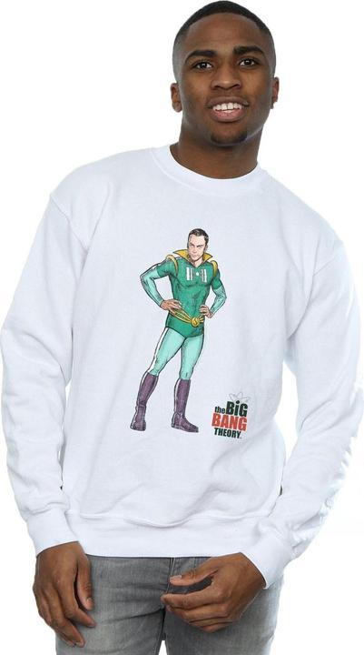 Actual product image Dam Mens Sheldon Superhero Cotton Sweatshirt (M)