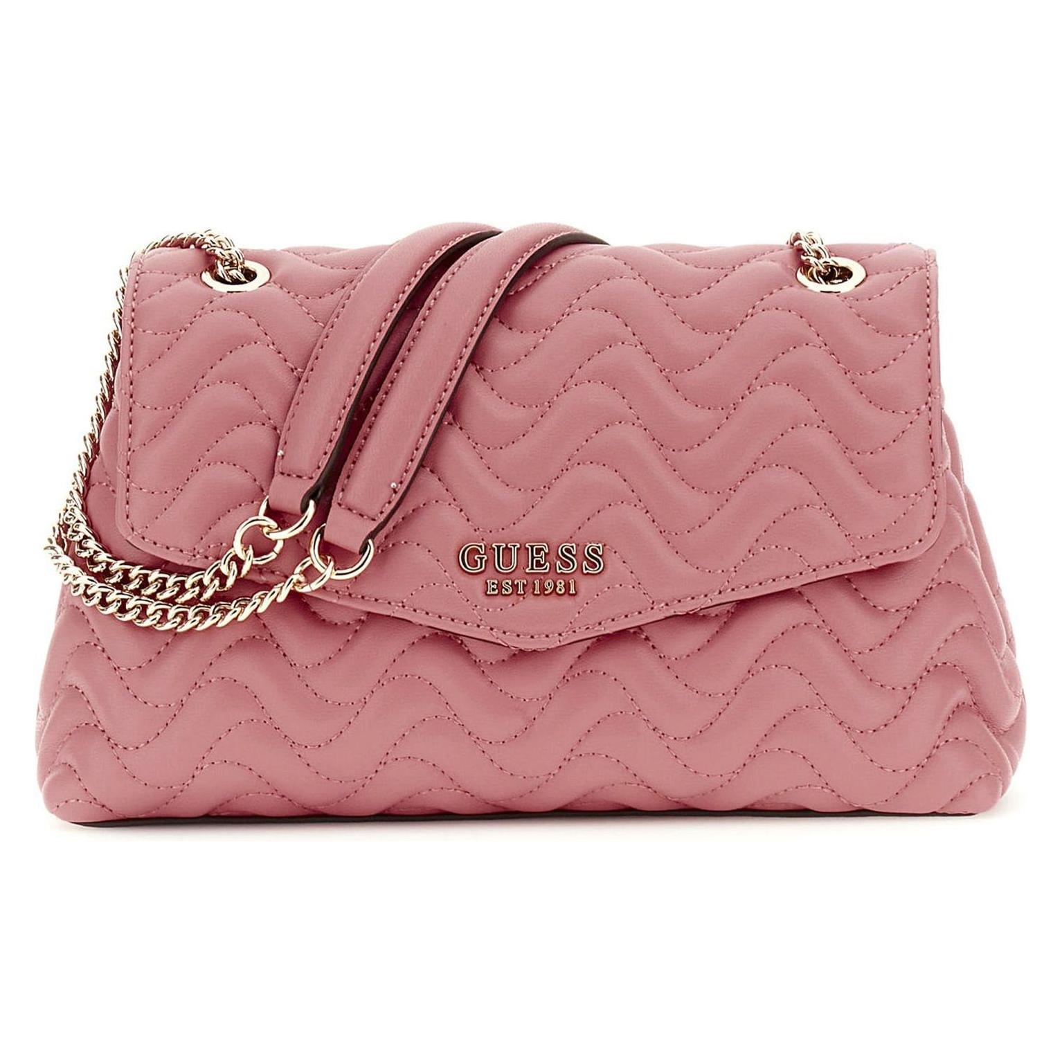 Guess, Damen, Handtasche, Melisandra Convertible Xbody Flap Bag, Rosa