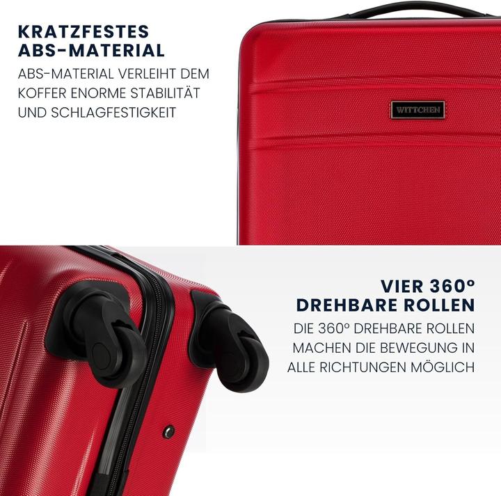 Image du produit Wittchen Valise trolley à coque rigide ABS avec roues multidirectionnelles et système de verrouillage (49 l)