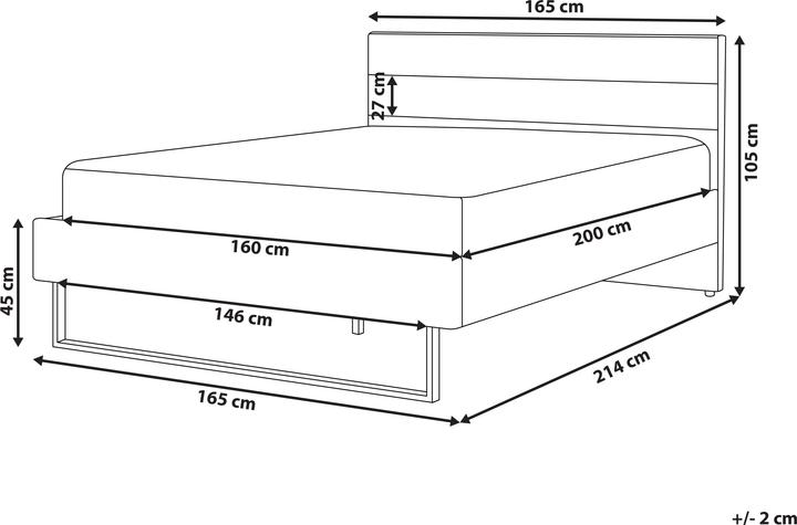 Actual product image Beliani Bellou (160 x 200 cm)