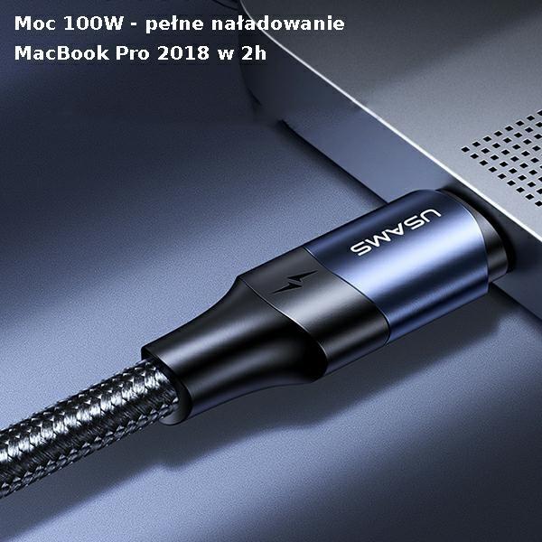 Produktbild Usams USB C — USB C (3 m, USB 2.0, 100 W)